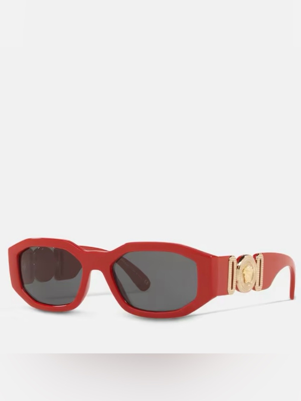 NWT Versace Medusa Biggie Sunglasses in Red- Full Inclusion